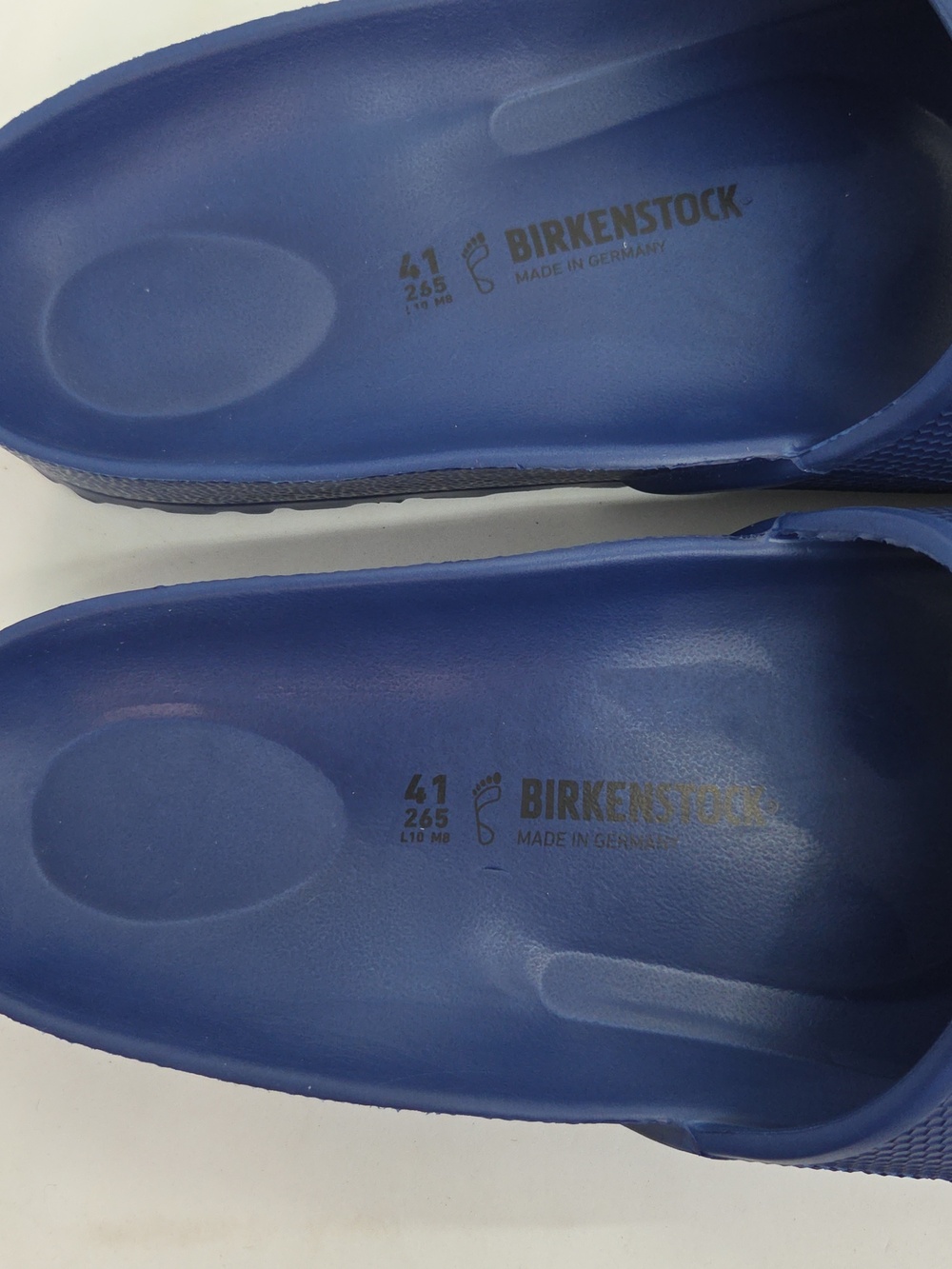 Birkenstock Barbados Slide Sandals in Deep Blue 41 M9 - Picture 6 of 15
